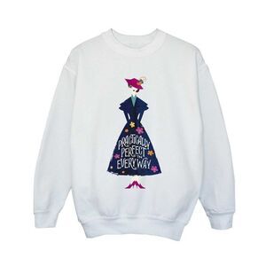 Mary Poppins Boys Practically Perfect In Every Way Standing Sweatshirt / White